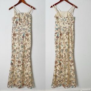 Dress The Population Floral Sequins Gown